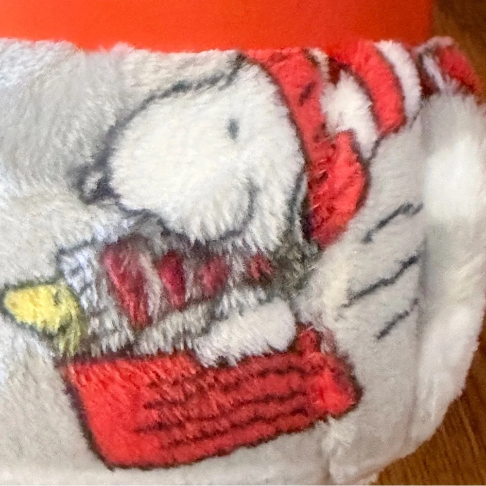 Berkshire x Peanuts Snoopy Fair Isle Grey VelvetLoft Throw NWT